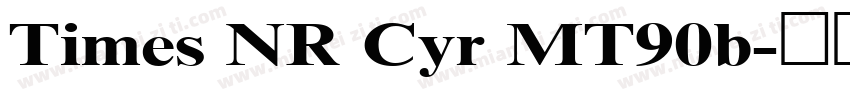 Times NR Cyr MT90b字体转换